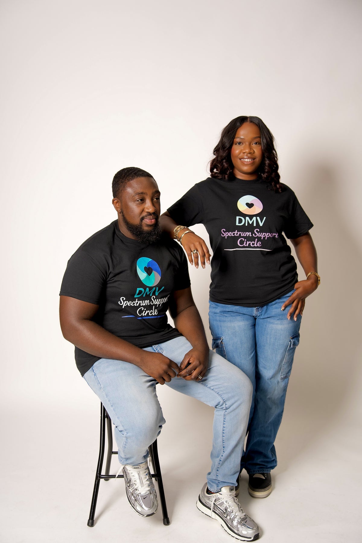 DMV Spectrum Support Circle Brand Logo T-shirt (Adult Unisex)