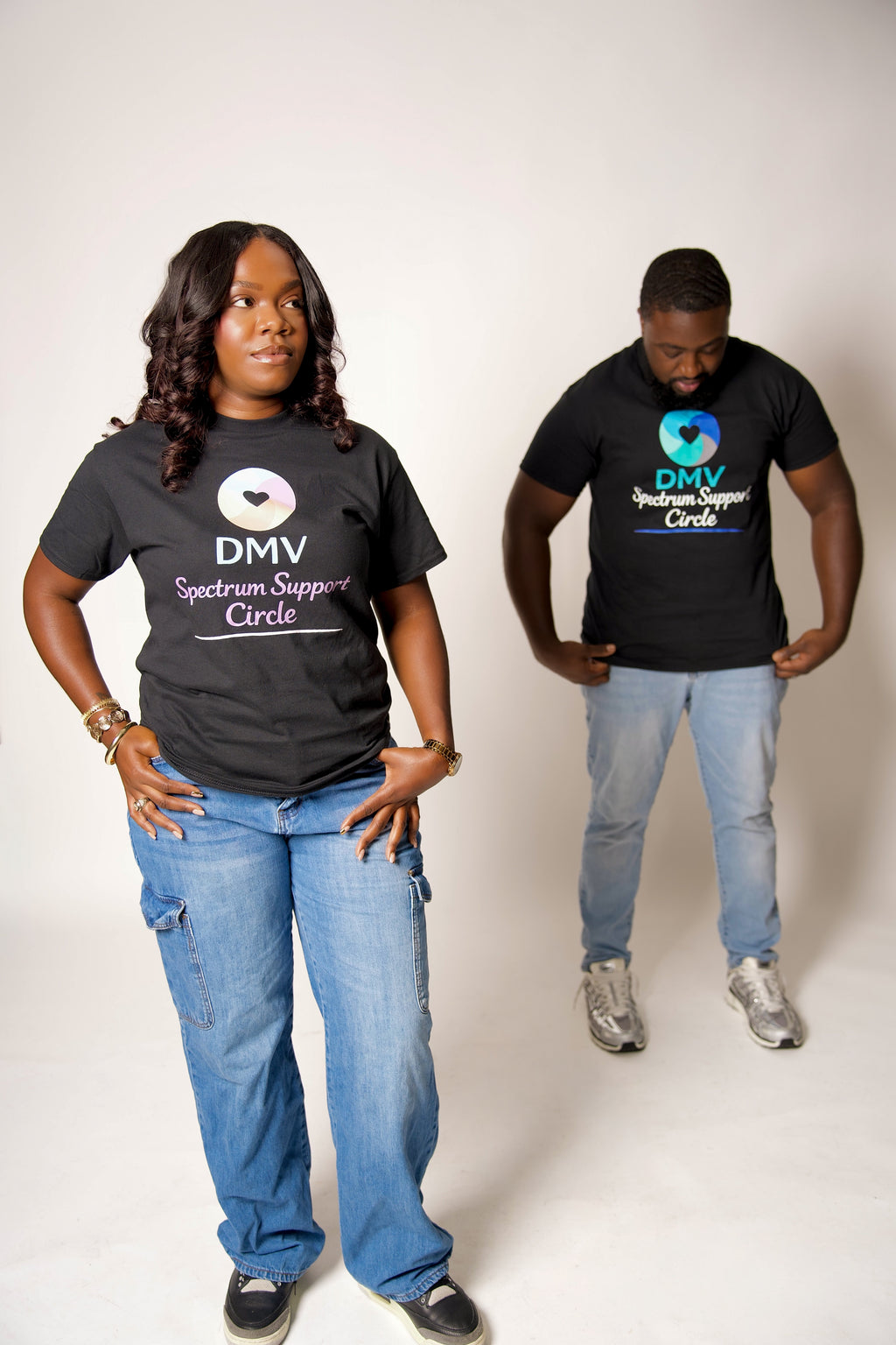 DMV Spectrum Support Circle Brand Logo T-shirt (Adult Unisex)