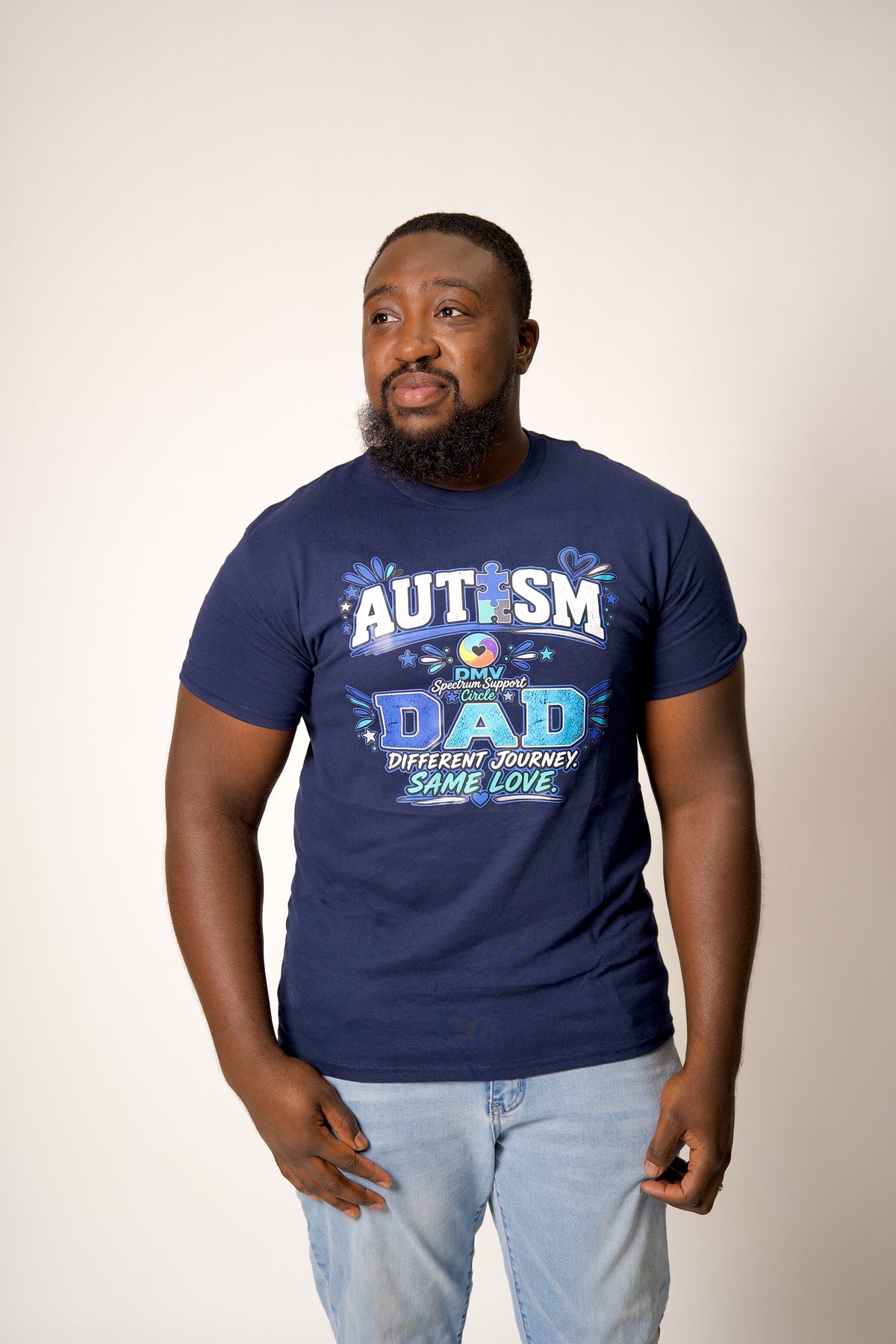 AUTISM DAD — Different Journey. Same Love. (Adult Unisex)