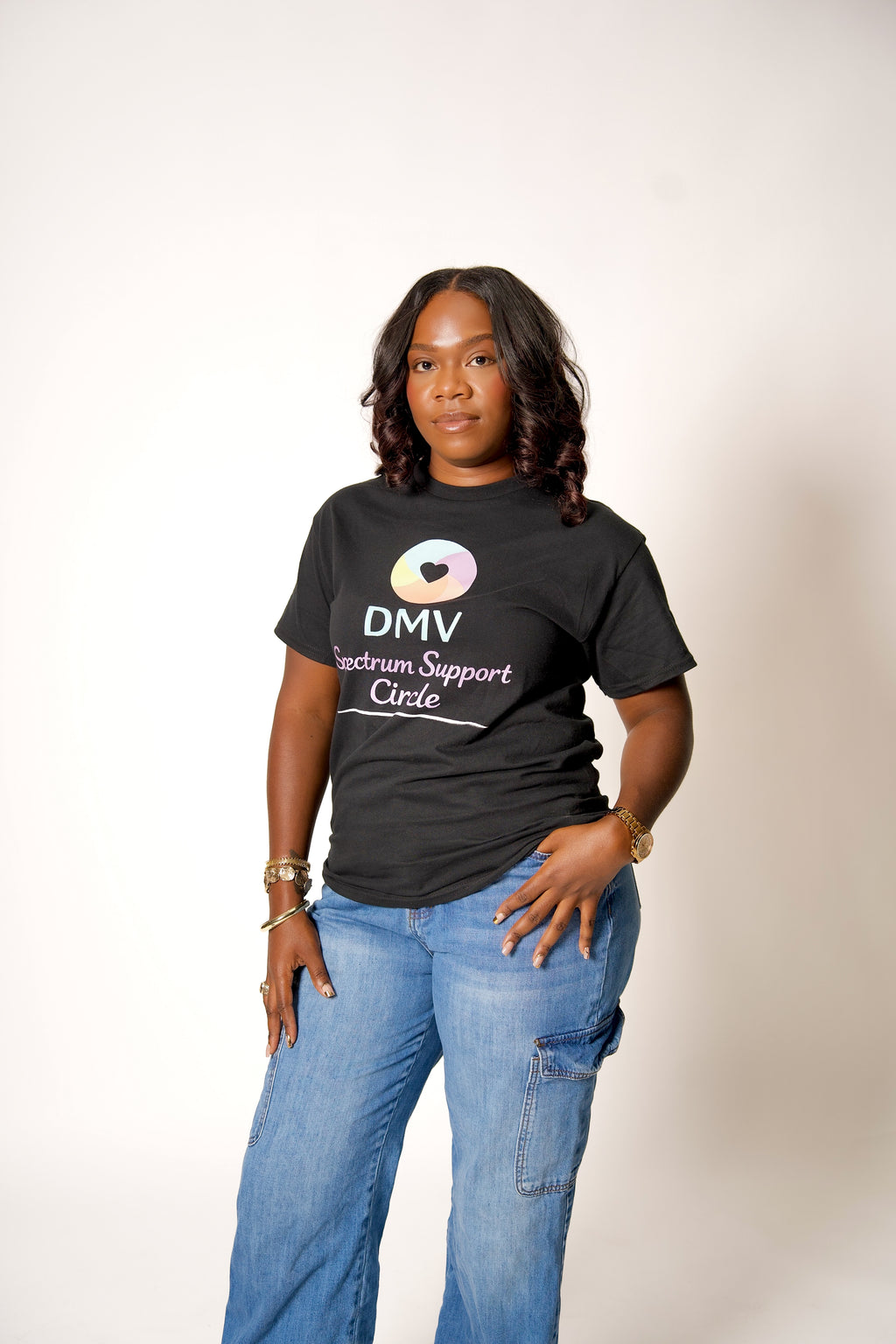 DMV Spectrum Support Circle Brand Logo T-shirt (Adult Unisex)