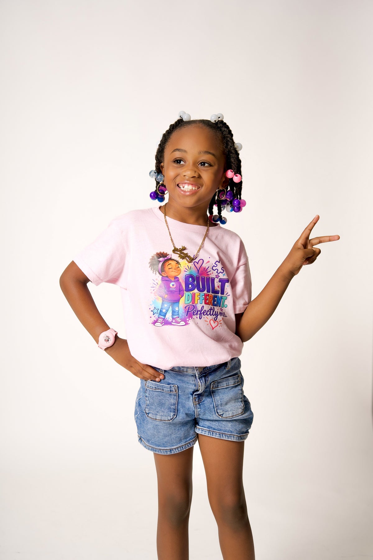 BUILT DIFFERENT. PERFECTLY ME. (Adult T-shirt Unisex)