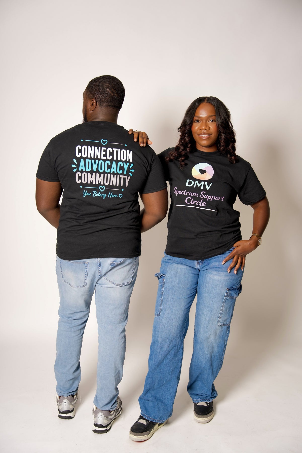 DMV Spectrum Support Circle Brand Logo T-shirt (Adult Unisex)